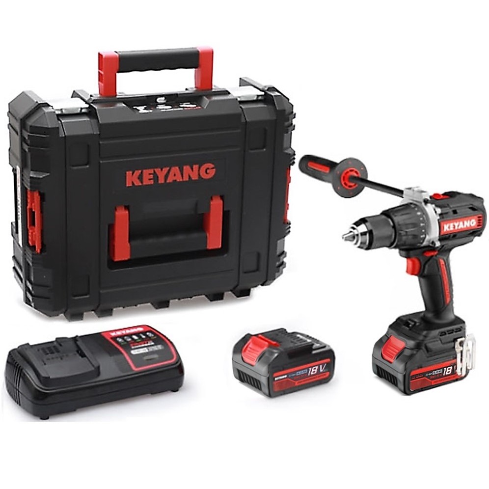 KEYANG DD20BLH-100E สว่านไร้สาย 2 สปีด 100NM แบตเตอรี่ 18V 5.0Ah 2 ก้อน เครื่องชาร์จ 1 อัน