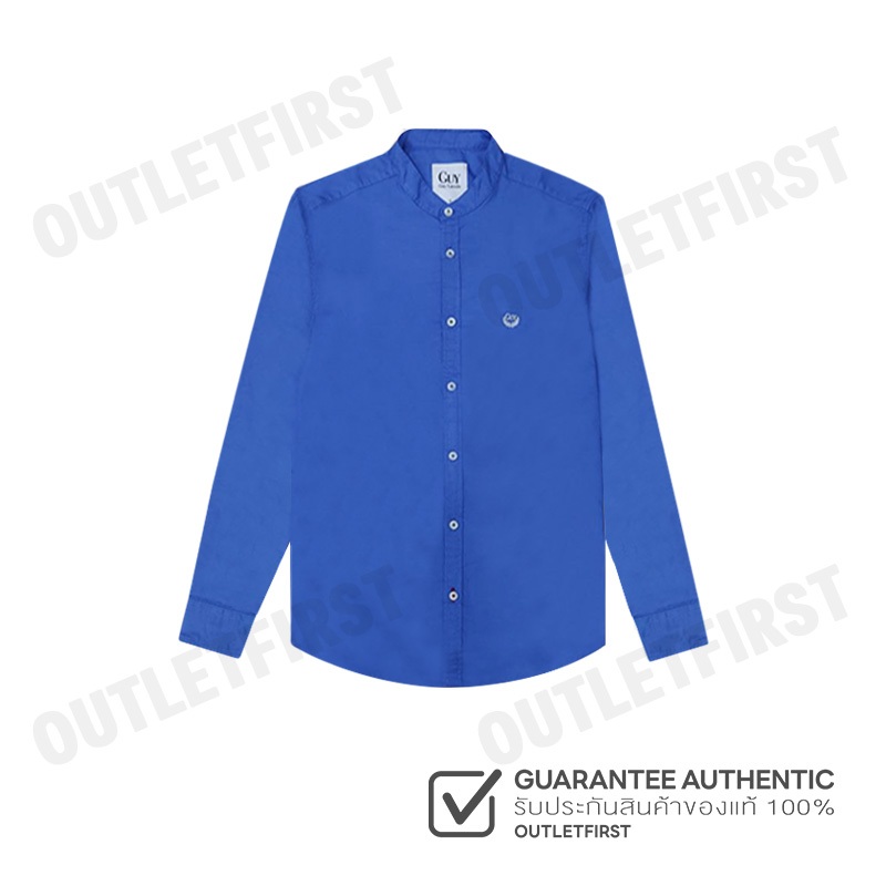 GUY LAROCHE รุ่น  MEN'S LONG SLEEVE SHIRT WITH CHINESE COLLAR CODE: DAC6281S0BU เสื้อเชิ้ตแขนยาว เสื