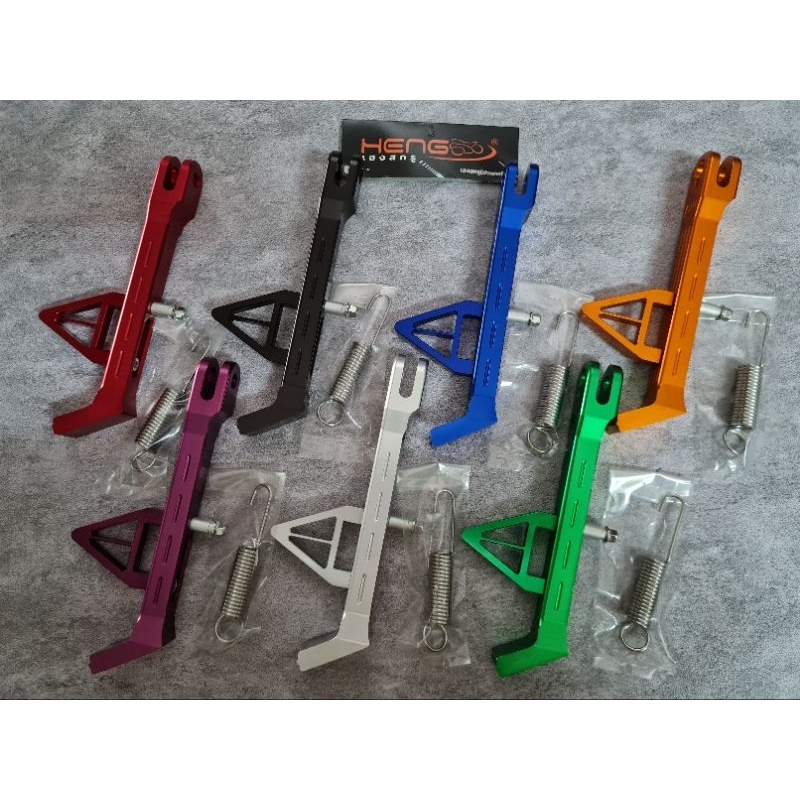 ขาตั้งข้าง Giorno Lead Forza งาน CNC แถมสปริงเลส ใส่แทนของเดิมได้ ยี่ห้อ Heng