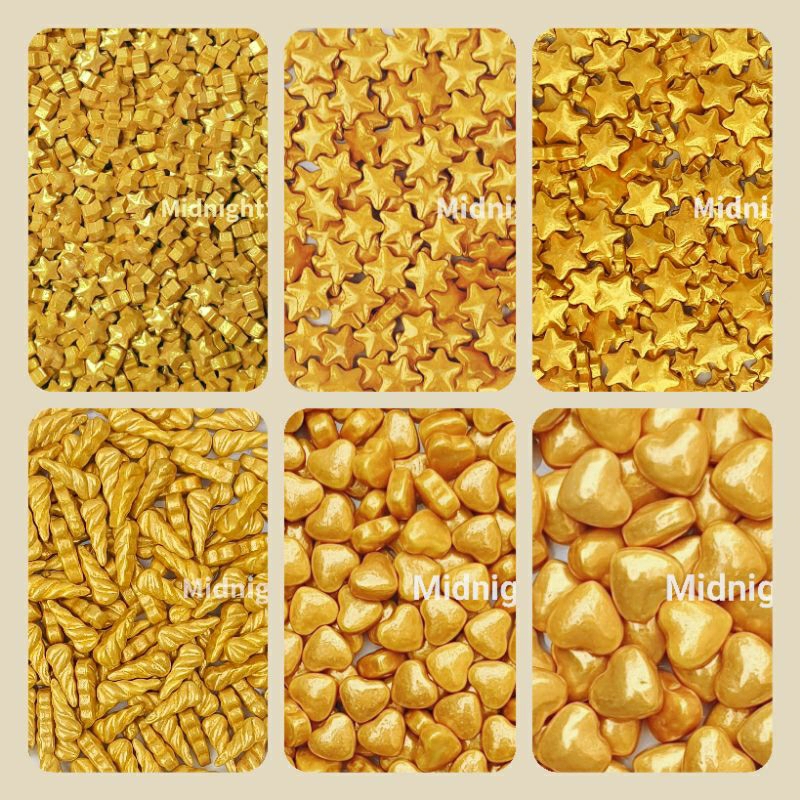 พร้อมส่ง เม็ดน้ำตาล ตกแต่งขนม กินได้ แบ่งขาย 25g/100g