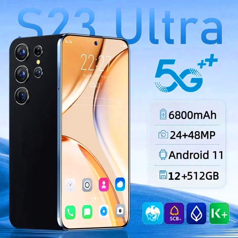 Smart phone Galaxy S23 Ultra 6.7 inches 6800 mAh Android 5G mobile phone supports WiFi dual SIM dual