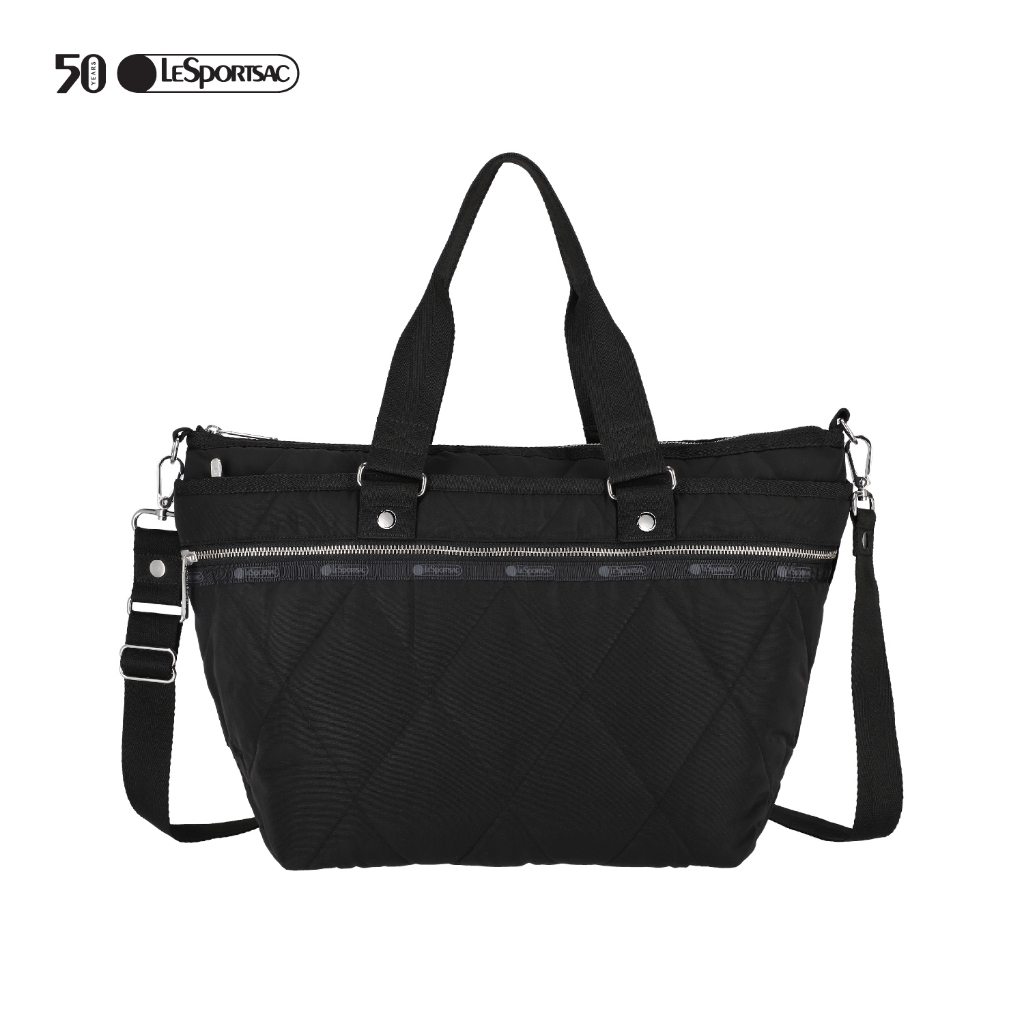 Lesportsac Quilt zip tote bag กระเป๋าถือ กระเป๋าสะพาข้าง Style 1532