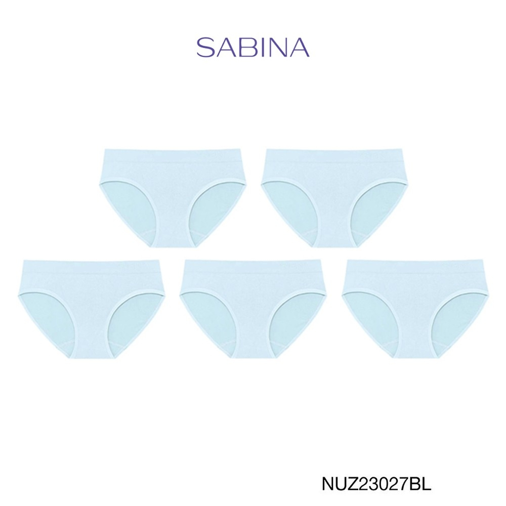 Sabina กางเกงชั้นในทรงบิกินี่ (Set 5 ชิ้น) Seamless Fit Seamless Series รหัส NUZ23027BL - สีฟ้า
