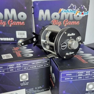WEEBASS MOMO BIG GAME เบอร์ 6000 รอกเบททรงกลม รอกตกปลาบึก ปลาสวาย งานทะเล พร้อมประกันศูนย์วีเกียรติ