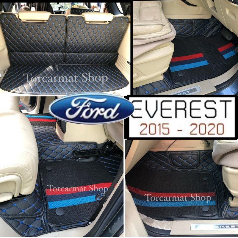 (แถมฟรี !!ของแถมตามสีพรม)พรมรถยนต์6D Ford Everestปี2016-2021(โฉมก่อนล่าสุด)