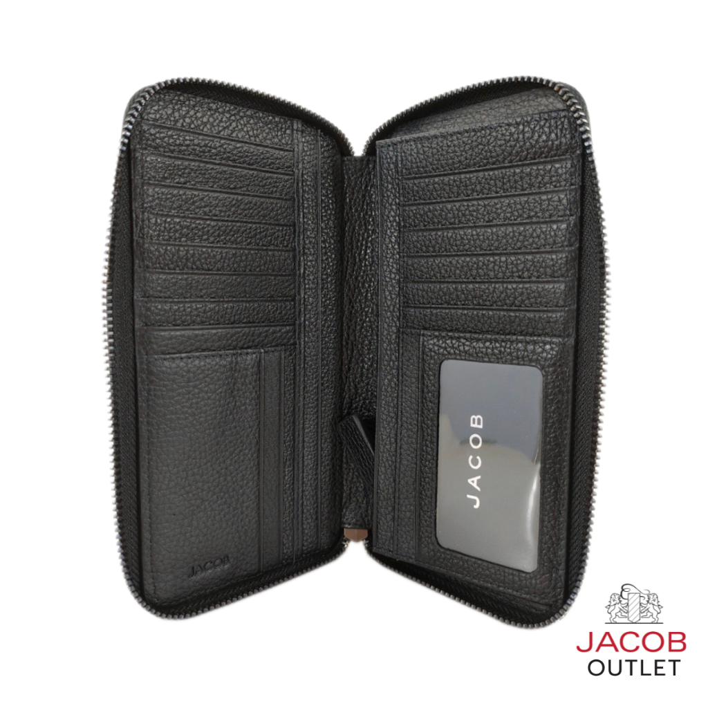 JACOB กระเป๋าสตางค์ชายทรงยาว พร้อมช่องใส่รูปภาพ - รุ่น SMITH 22472