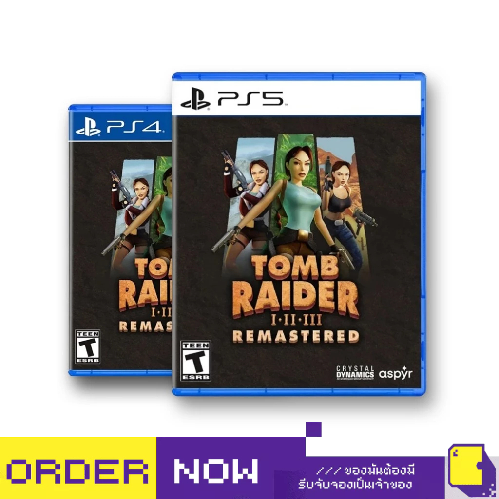 [+..••] พร้อมส่ง | PS4 / PS5 TOMB RAIDER I-III REMASTERED STARRING LARA CROFT (เกม PlayStation™ 🎮