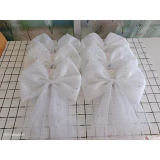 กิ๊บโบว์ใหญ่ ลายดาว 30*25cm