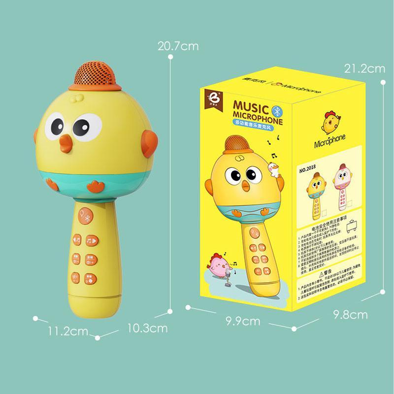 🔥ส่งจากไทย🔥ไมโครโฟนเด็ก ไมโครโฟนของเล่น ไมโครโฟนไร้สาย เปลี่ยนเสียงได้ เชื่อมต่อบลูทูธได้ พร้อมลำโพงในตว - รูปที่ 3