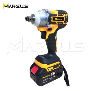 MARGUS เครื่องเจียร์ไร้สาย + สว่านแบตไร้สาย กระแทก +บล็อกแบตไร้สาย แบตเตอรี่ 2 ก้อน [ แบต 10 CELL เต็ม ] พร้อมแท่นชาร์จ