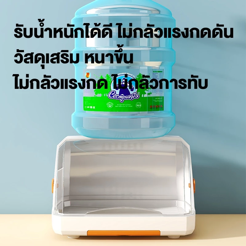 JUYBOS ที่วางแก้ว ที่คว่ำจาน ที่คว่ำจานทรงโค้งมน (มีฝาปิด) กล่องเก็บจาน กันฝุ่นละออง กันแมลง พลาสติก thumbnail 6