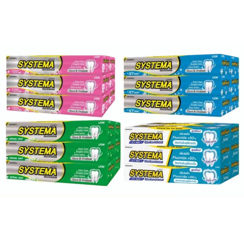 (ยกแพ็ค12หลอด)ยาสีฟันซิสเท็มม่า 40กรัม 1แพค12หลอด