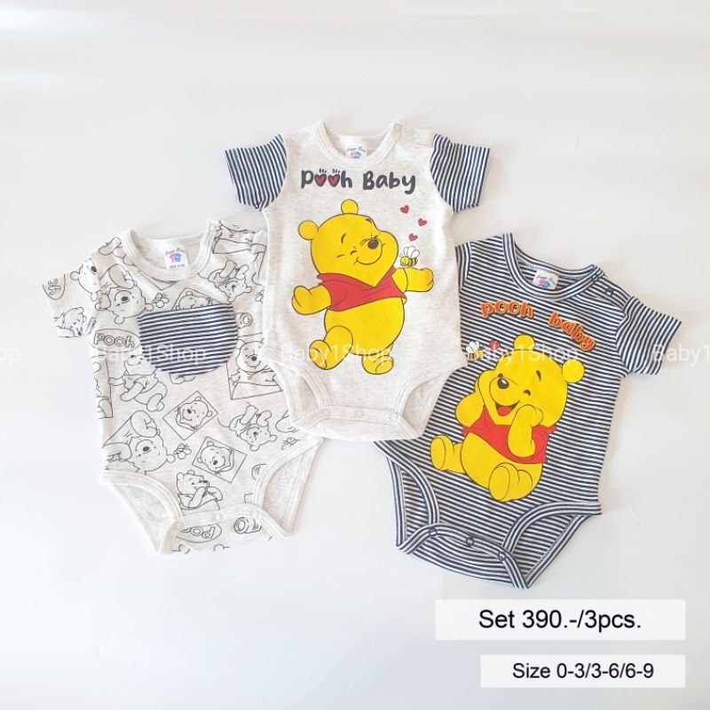 [สินค้าพร้อมส่ง] บอดี้สูทแขนสั้น ลายการ์ตูนสุดน่ารัก