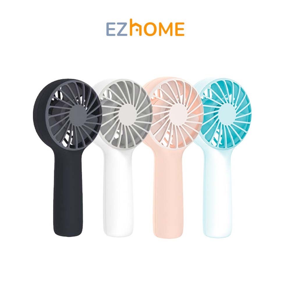 [สินค้าขายดี] EZhome Mini Portable Handheld Fan พัดลมพกพา พัดลมมินิ Mini Fan แบบพกพา สีพาสเทล