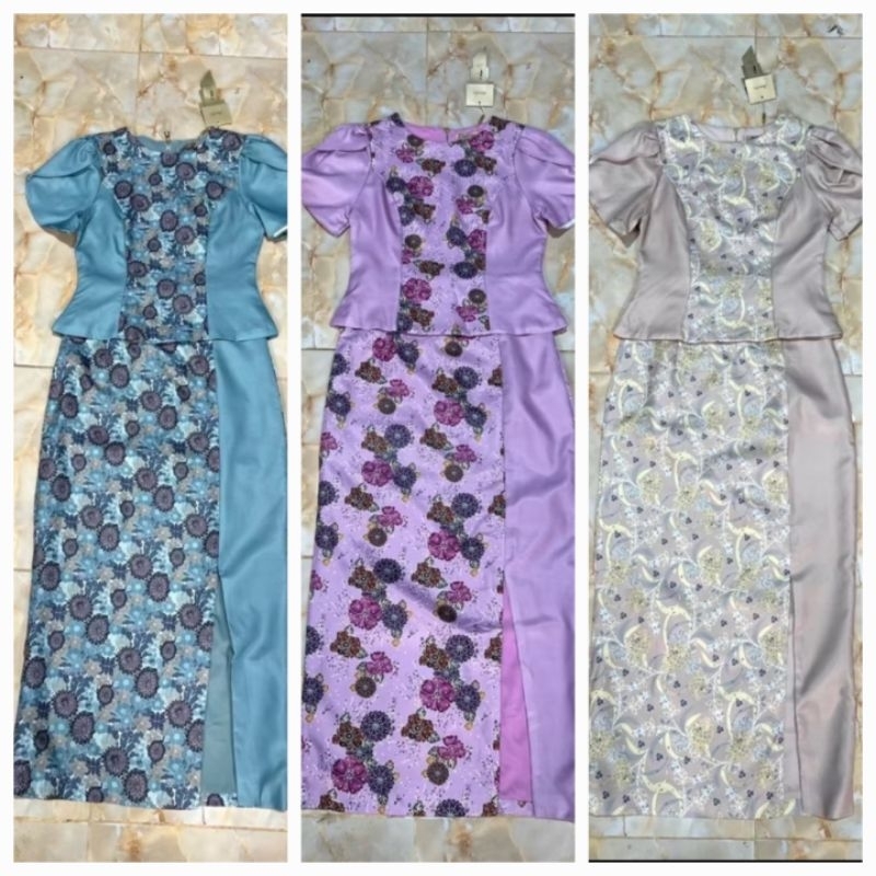160 มีS-7xl[ปกติ]เสื้อยาว20"ผ้าถุงยาว38"เซตผ้าไทยผ้าถุงลายไทยทรงเรียบหรู