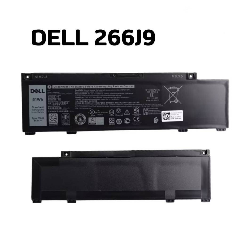 BATTERRY DELL 266J9 ORG ใช้ได้กับรุ่น Dell G3 3790 3590 3779 G5 5587 5590 5490 P