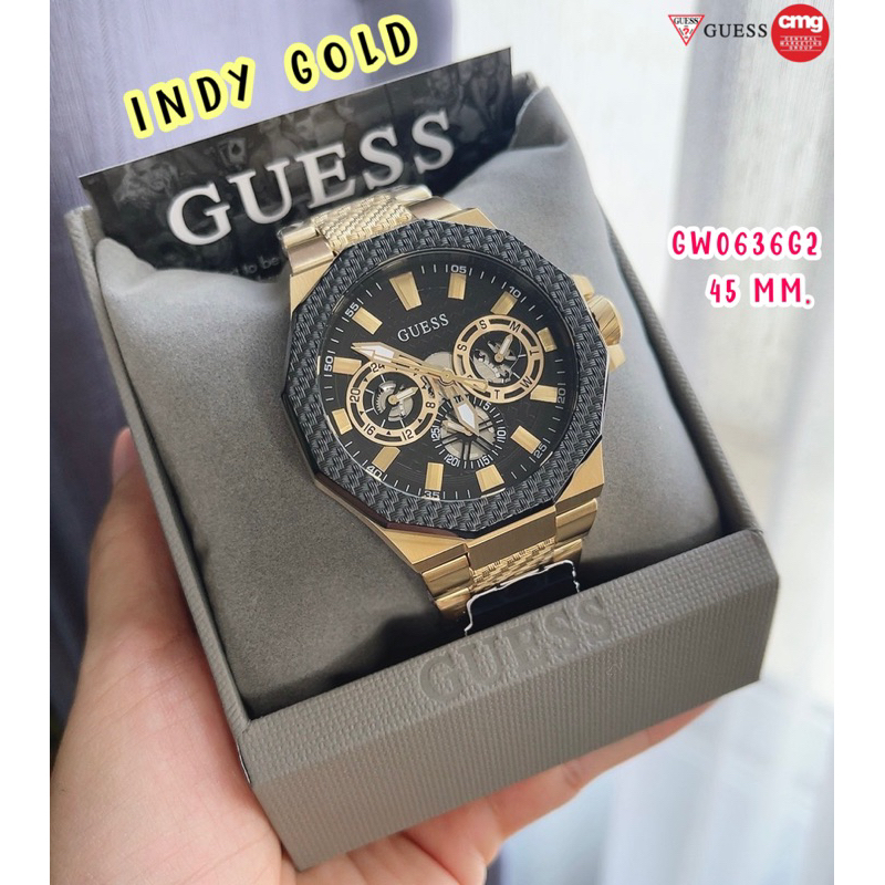 นาฬิกาผู้ชาย Guess GW0636G2 INDY GOLD ของแท้CMG