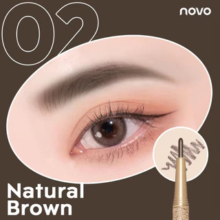 Novo Fashion Brow (No.5146) ดินสอเขียนคิ้ว+ไส้ดินสอ+บล็อกคิ้ว 3 ชิ้น ของแท้ พร้อมส่ง