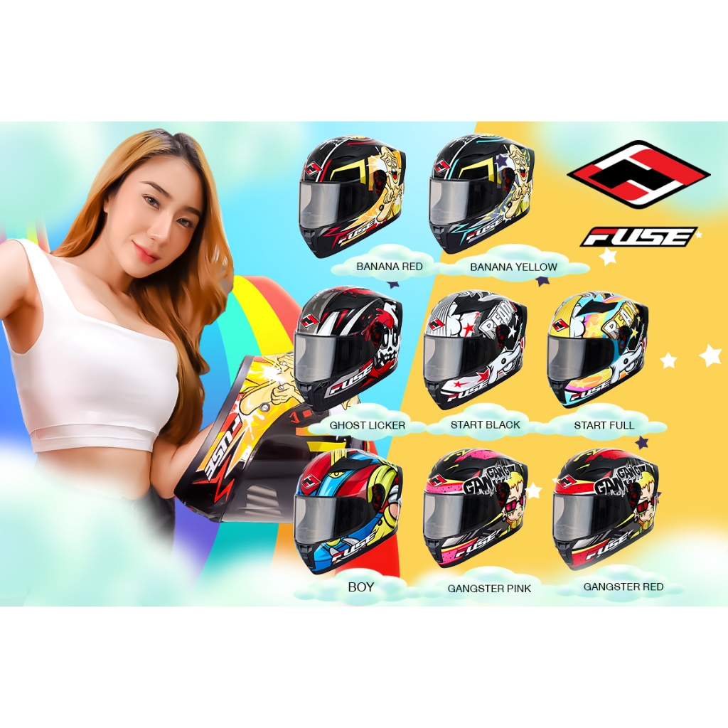 หมวกกันน็อคเต็มใบ FUSE รุ่น RAZOR SP