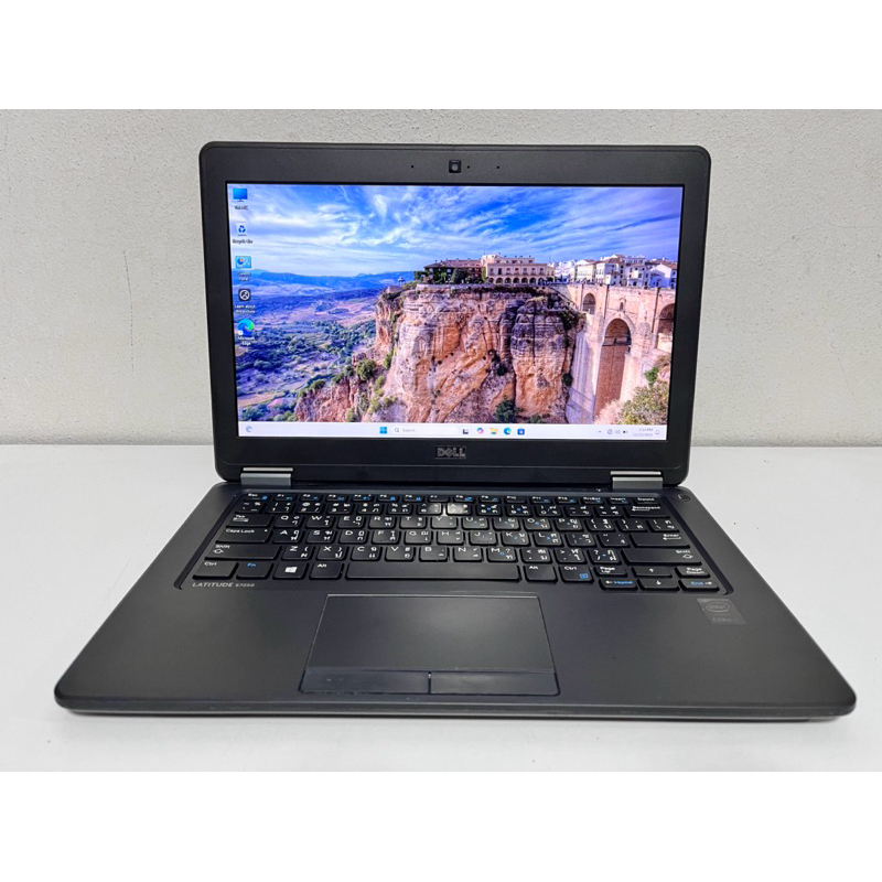 โน้ตบุ๊ค Notebook มือสอง สภาพสวย Dell E7250 ยอดนิยม สวยทน  Core i5 Gen5 Ram4G Msata 256G จอ 12.5“
