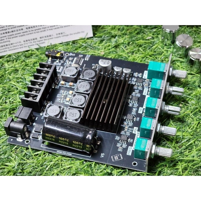 ZK-TB21 (+APP)(ไม่มีเคลส) **ของแท้** แอมจิ๋ว บลูทูธ 5.0 เครื่องขยายเสียง กำลังขับ 50w+50w+100w  ระบบ 2.1ch แอมป์บลูทูธ