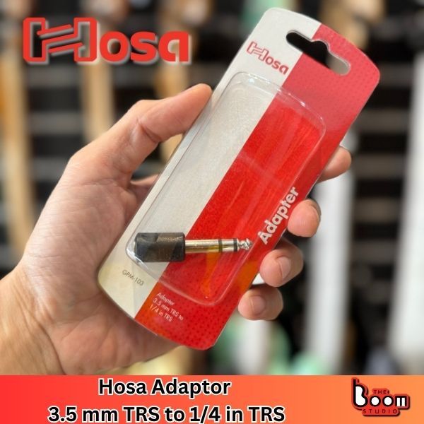 หัวแปลงแจ็คคุณภาพสูง Hosa GPM-103 Adaptor, 3.5 mm TRS - 14" TRS
