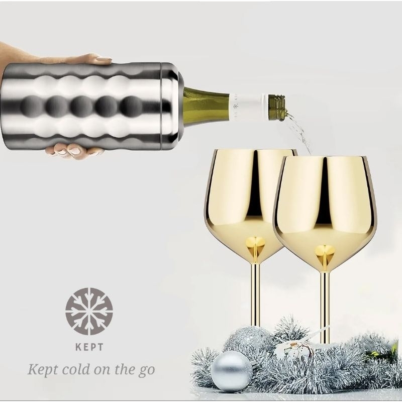 Wine Bottle Chiller KEPT กระบอกเก็บความเย็นสำหรับขวดไวน์
