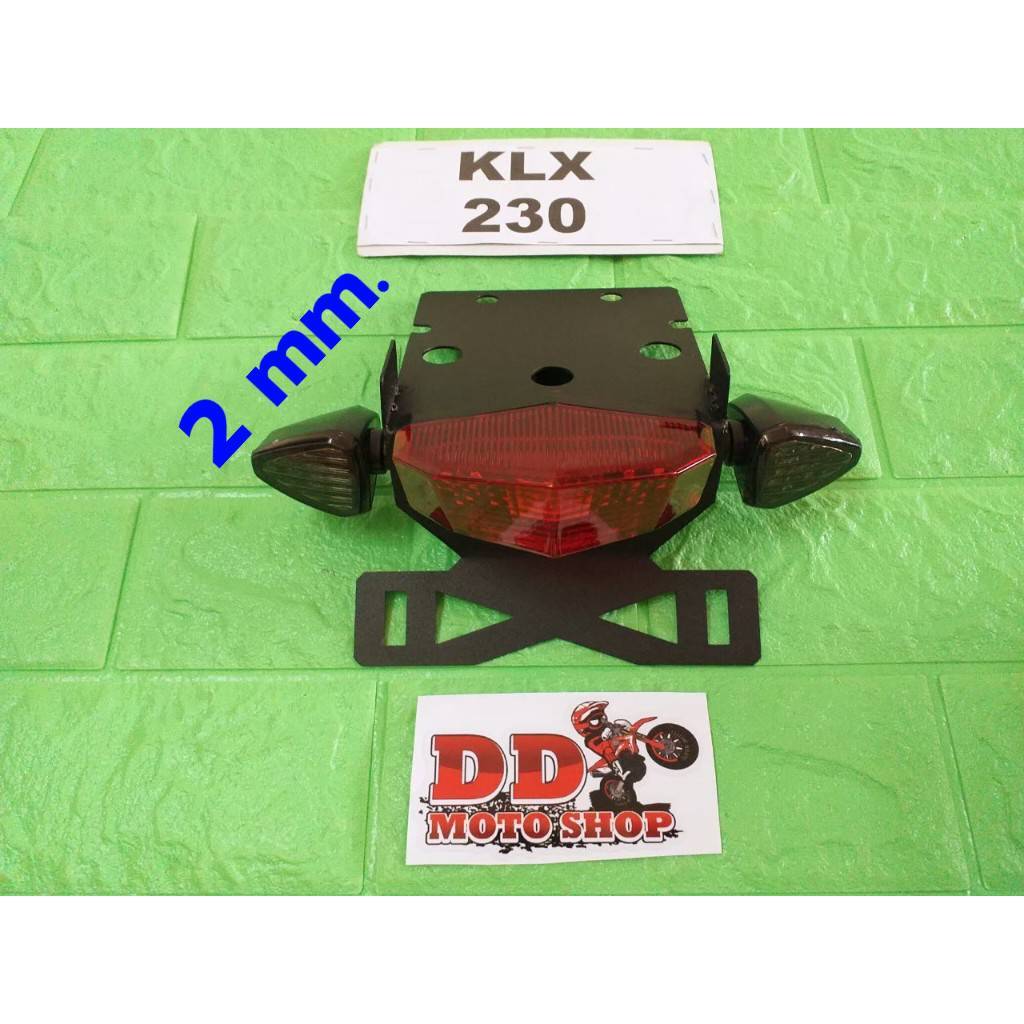 ท้ายสั้น KLX230 #แบบใส่ไฟเลี้ยวแต่ง #โครงเหล็กหนา 2.0 mm. #ไฟท้ายKLX230 KLX230S KLX230SE KLX230SM SH