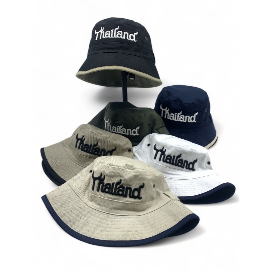 icap.shop หมวก 2 ปัก Thailand หมวก Bucket 2หน้า หมวก Bucketแฟชั่น