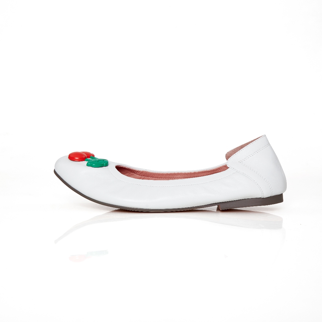 O&B รองเท้าหนังแกะ รุ่น AUDREY HAPPINESS II IN WHITE BLISS-11246SS07600F_F4WTXX
