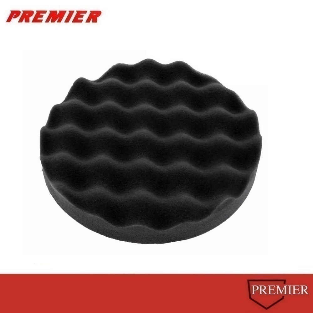 POLISHING FOAM ฟองน้ำสีดำ ขัดเงาละเอียด 8นิ้ว แบบรังไข่ BUFFING FOAM ฟองน้ำสีส้ม ขัดหยาบ 8นิ้ว แบบรังไข่