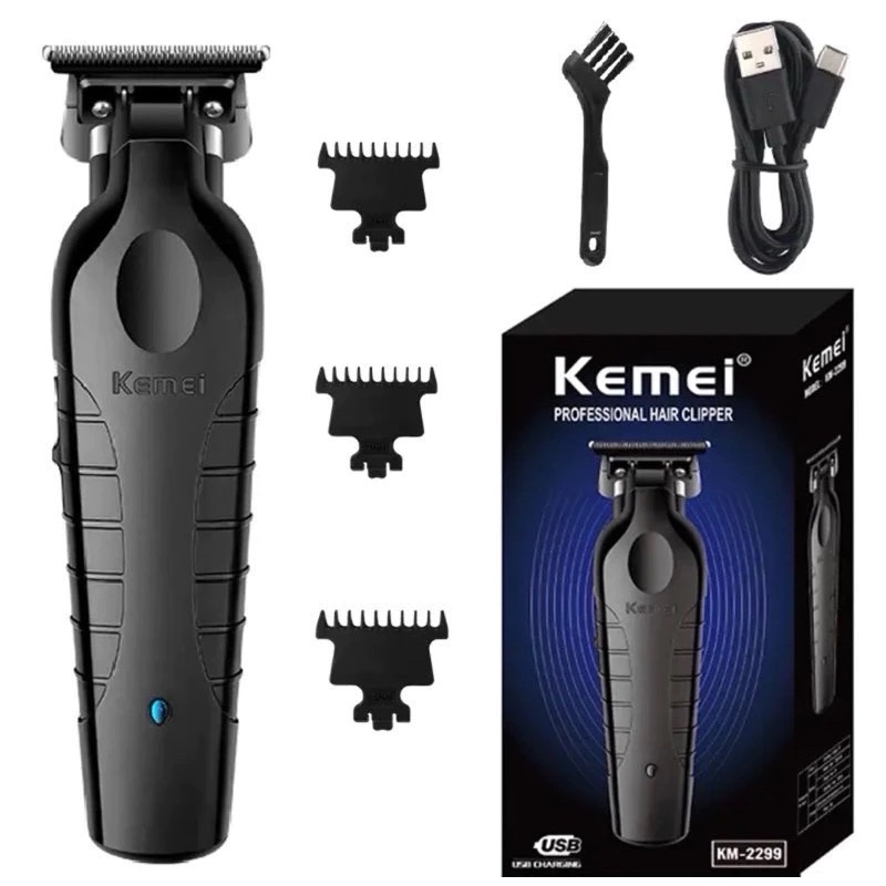 Kemei KM-2299 ไร้สาย เครื่องตัดผมชาร์จไฟฟ้า Zero Gap Finishing ผู้ชาย มืออาชีพ - รูปที่ 2