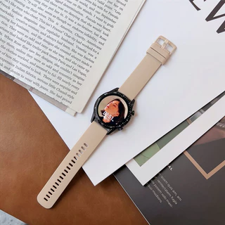สายนาฬิกาซิลิโคนสีทึบ 20 มม. 22 มม. เหมาะสำหรับ Amazfit GTS/GTS 2/2e/mini/3.huami Smazfit gtr 4.Amazfit GTR2