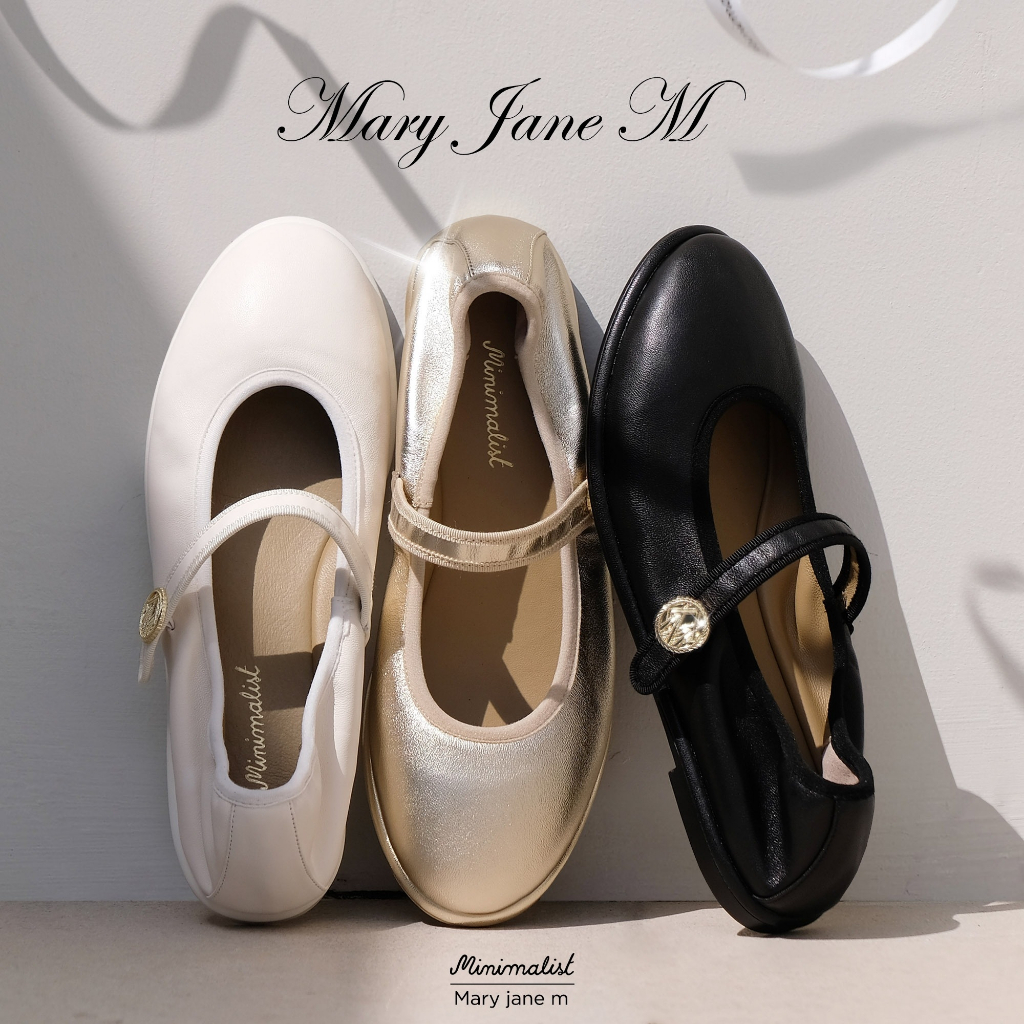 𝐌𝐈𝐍𝐈𝐌𝐀𝐋𝐈𝐒𝐓 รองเท้าหนังแกะ รุ่น Mary jane M หนังนุ่มนิ่มโอบอุ้มรอบเท้า