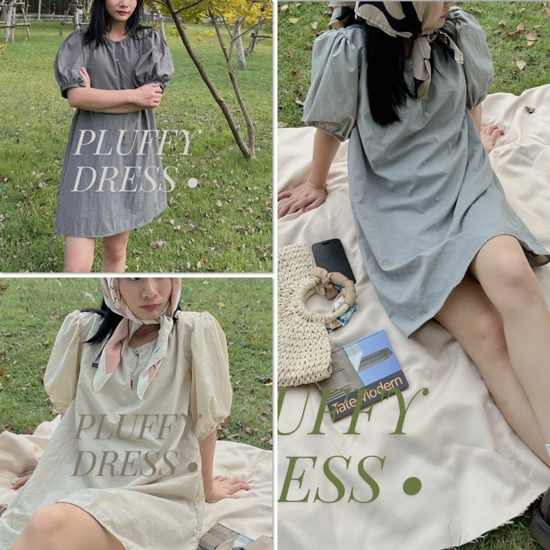Pluffy dress - เดรสผ้าไนล่อน