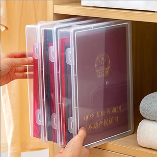 กล่องเก็บสมุด A4 กล่องเก็บหนังสือ เก็บของอเนกประสงค์ กล่องจัดระเบียบเอกสาร