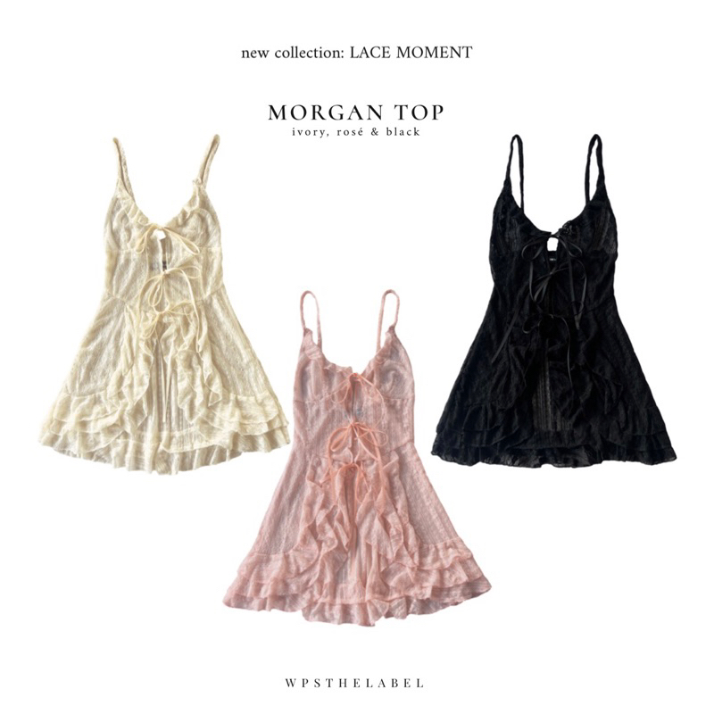 MORGAN TOP (lace moment collection)