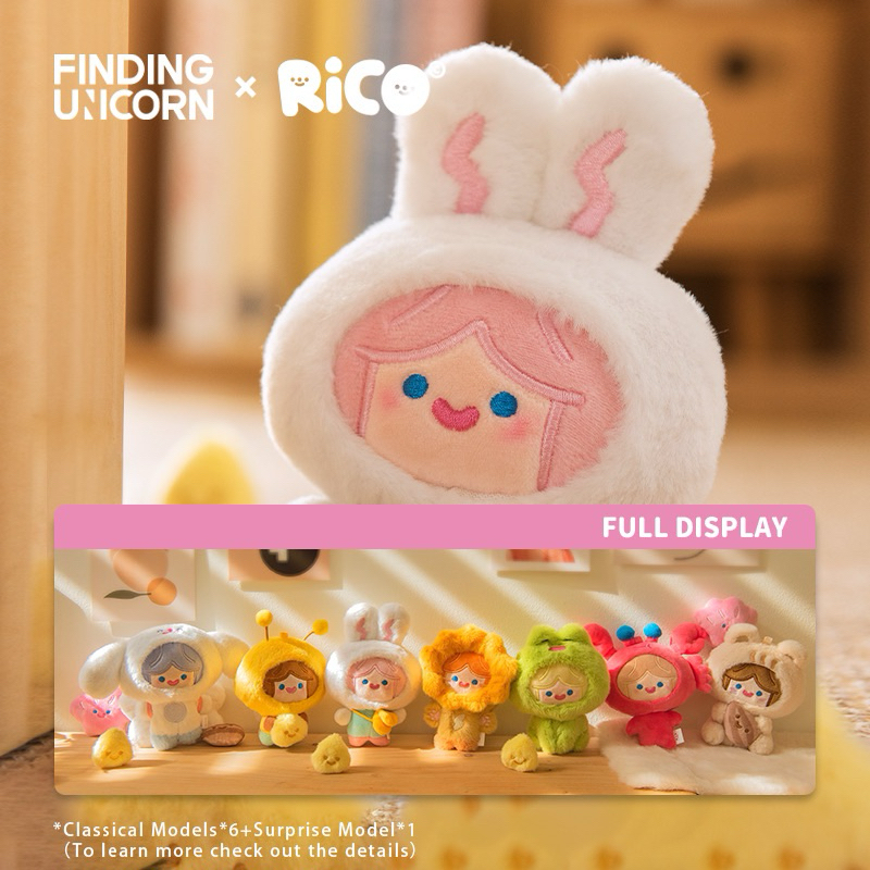 [พร้อมส่งแบบเลือกตัว] RiCO Happy Fluffy Series Plush