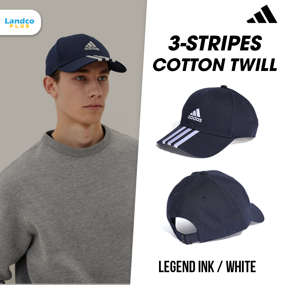 Adidas  อาดิดาส หมวกแก๊ป หมวกเบสบอลผ้าฝ้ายทวิล  W Cap Baseball 3-Stripes Cotton Twill II3510 NV (900