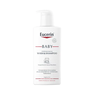 Eucerin pH5 BABY WASH & SHAMPOO 400 ML แชมพูสระผมและสบู่เหลว ทำความสะอาดผิวหน้า ผิวกาย สูตรอ่อนโยน สำหรับเด็ก
