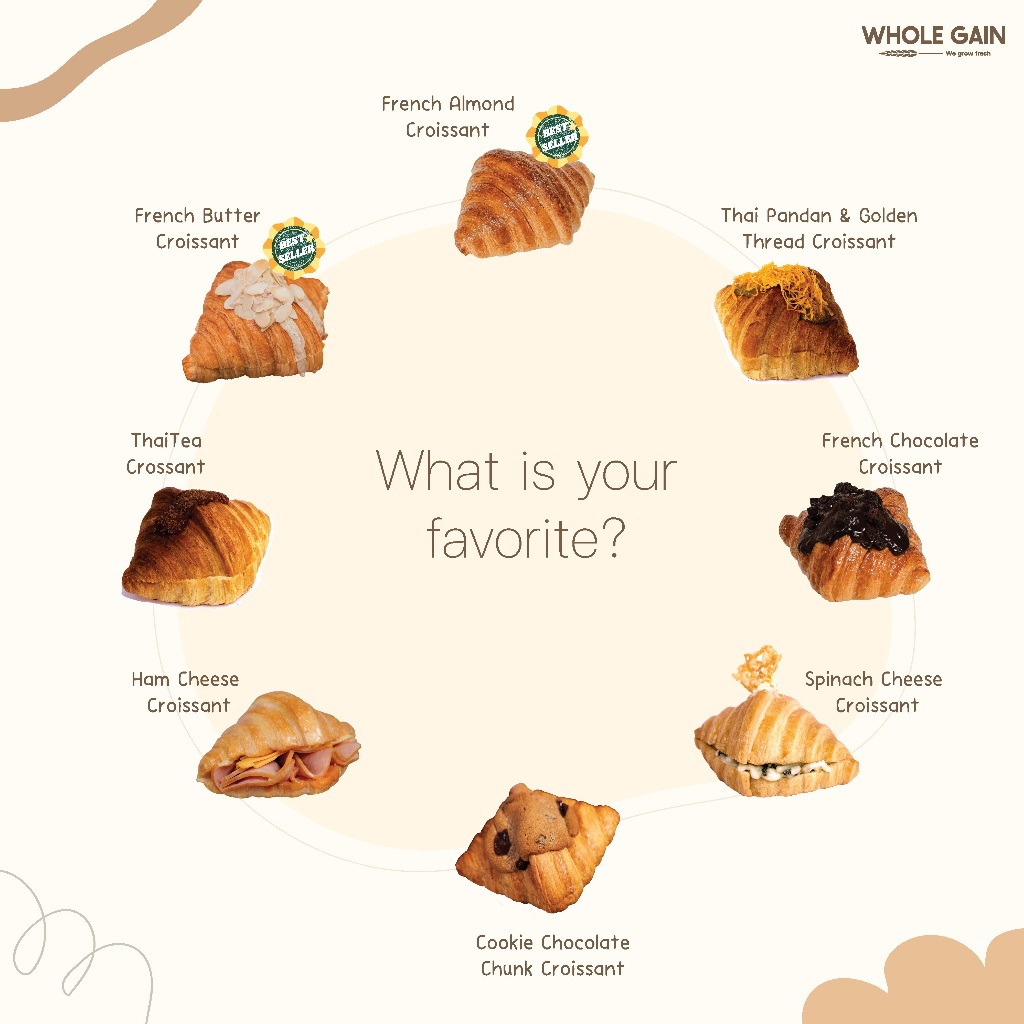 ครัวซองต์ ช็อกโกแลต Chocolate ขายส่ง ชิ้นใหญ่ กำไรสูง (1ลัง12ชิ้น) อบพร้อมทาน แช่แข็ง ขนม - รูปที่ 4