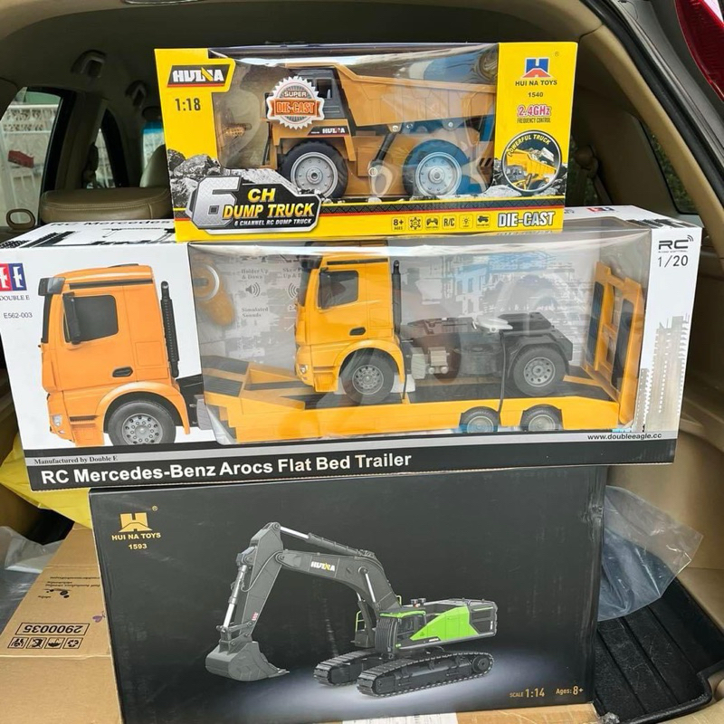 รถแมคโคร1593, รถดั้มHuina1540 ,รถหัวลาก EE1/20