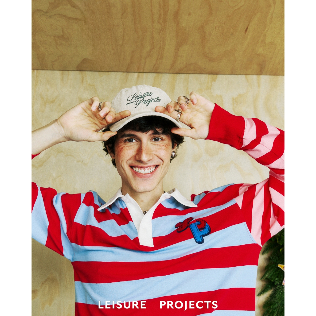 (Leisure Projects) Multi stripes rugby long sleeves polo shirt