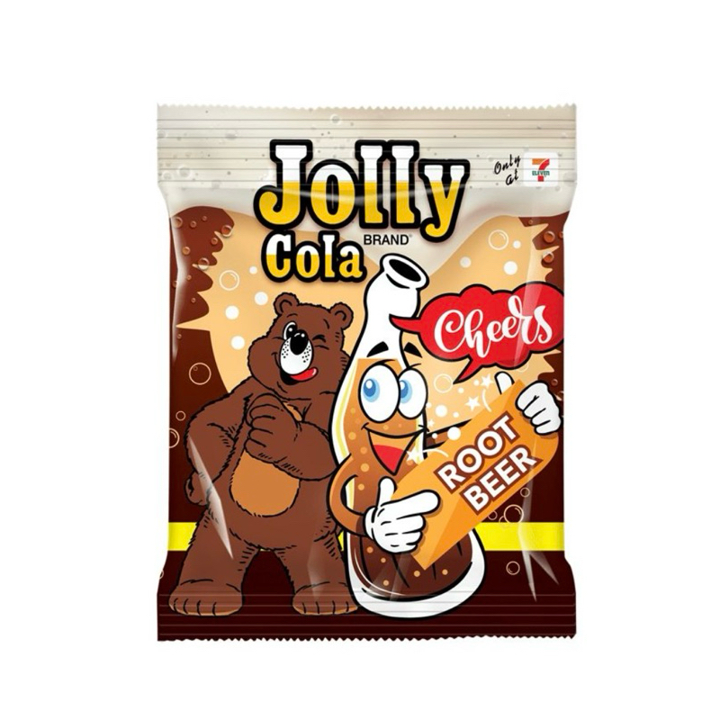 จอลลี่ โคล่า กัมมี่กลิ่นรูทเบียร์ 76 กรัม JOLLY COLA GUMMY ROOT BEER FLAVORED