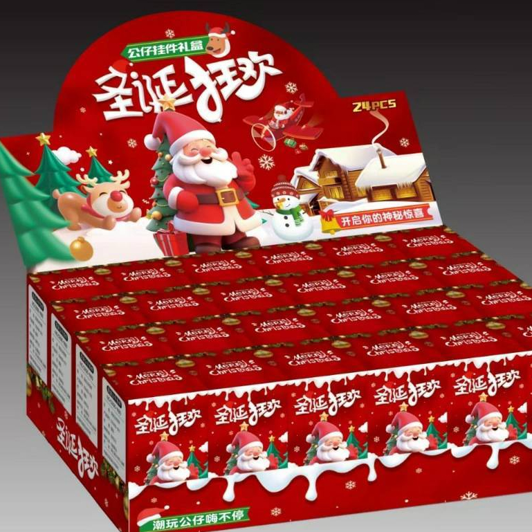กล่องสุ่มพวงกุญแจ คริสต์มาส (ยกBox24กล่อง) ถูกมาก จุ่มให้จุกๆไปเลยค่า