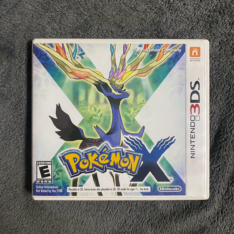 แผ่นแท้เครื่อง Nintendo 3DS เกมส์ Pokemon X โซน Usa ภาษาอังกฤษ แผ่นสภาพดีเปิดติดง่ายมีใบแทรก