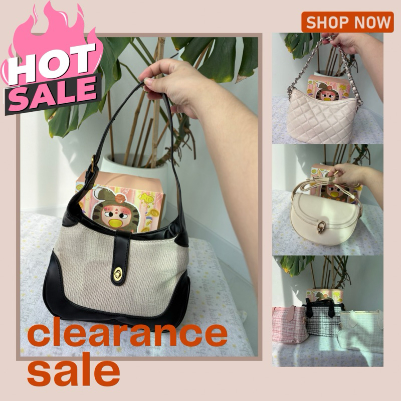 Sale งานเคลียร์สต็อกสินค้า ขายราคาขาดทุนกระเป๋าถือแฟชั่นเกาหลี