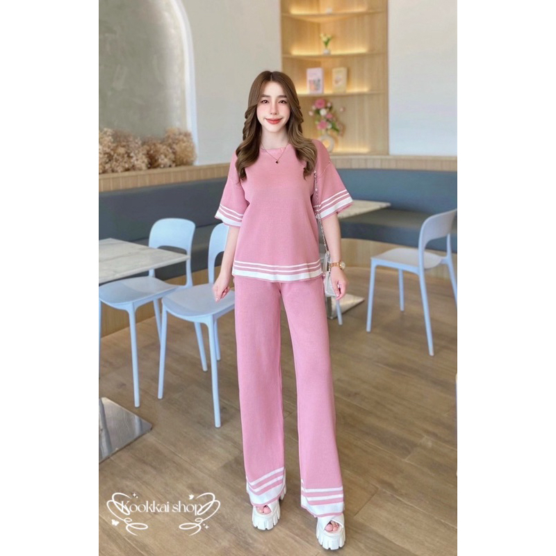 🍭Chill Fashion Shop🍭 เสื้อ+กางเกงขายาว ( รุ่น จริงๆ)