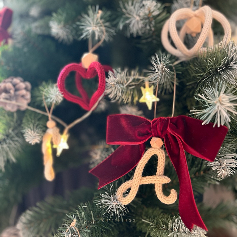 Initial Christmas Ornaments