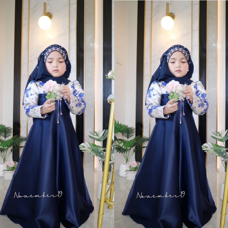 ส่งฟรี+โค้ดลดสุดคุ้ม✅✅2-10ขวบ ชุดเดรสเด็กผู้หญิง ชุดเดรสอิสลาม ชุดเดรสมุสลิม ชุดเด็ก ลูกไม้